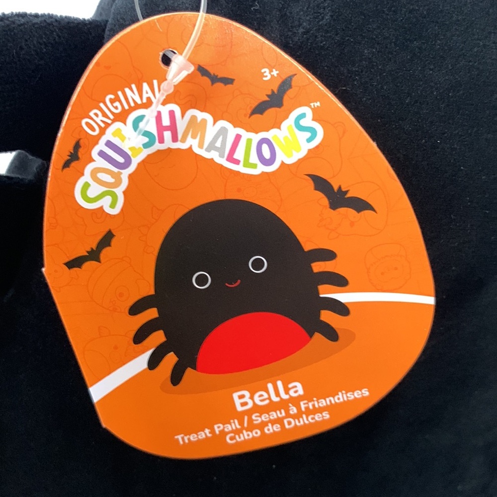 Squishmallows Bella the Spider Halloween Bucket Treat Pail - Picture 7 of 13